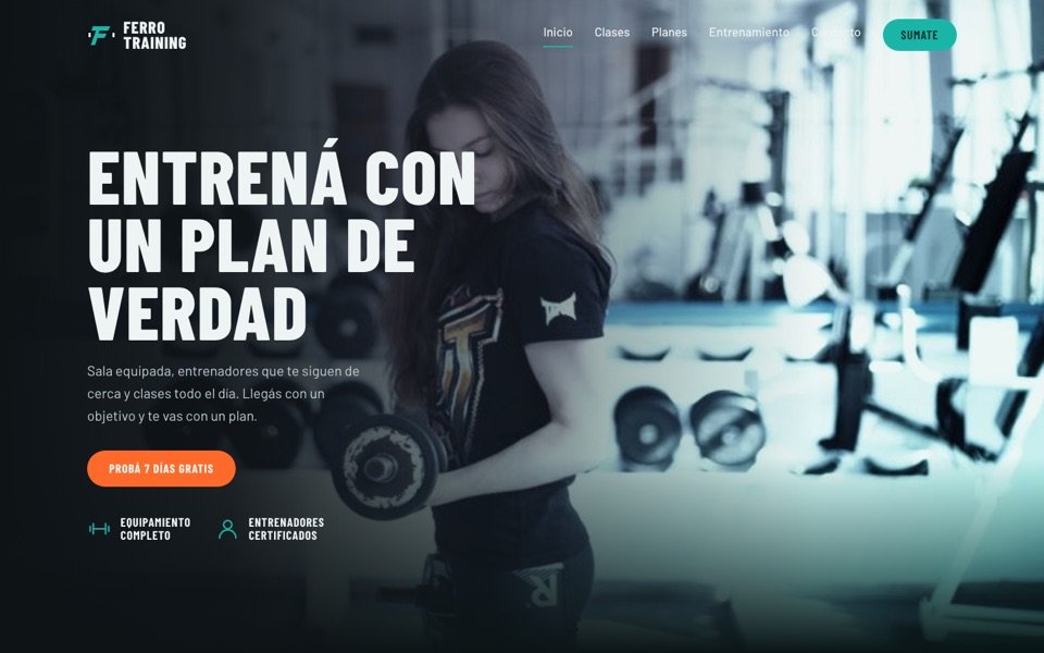 Demo de Ferro Training Club