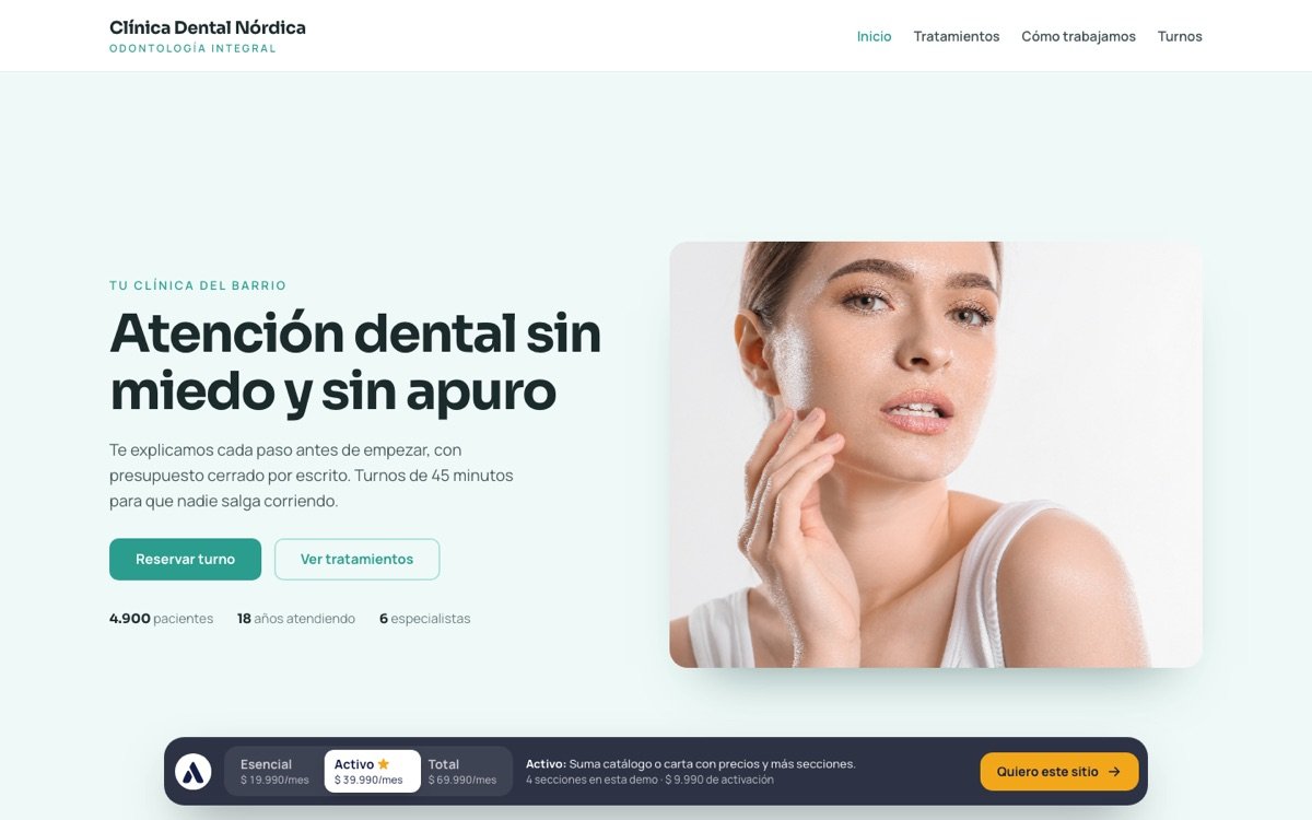 Demo de Clínica Dental Nórdica